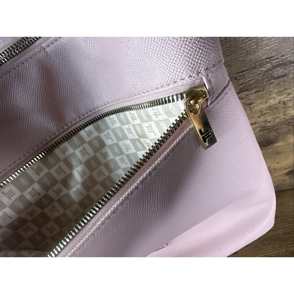London Fog 100th Anniversary Pink Caviar Crossbody Wallet Clean Fast Shipping View 3